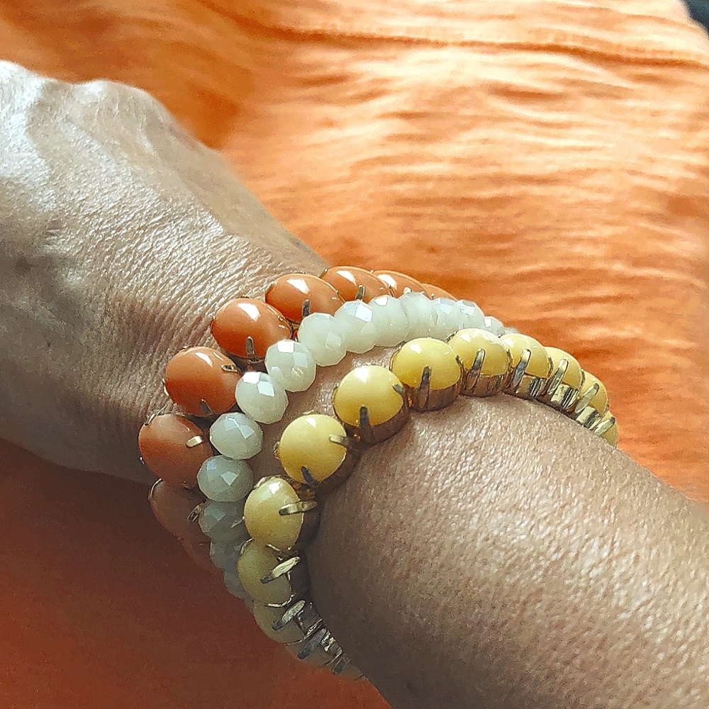 Savvy Bling 3 Piece Stack Stretch Bracelets